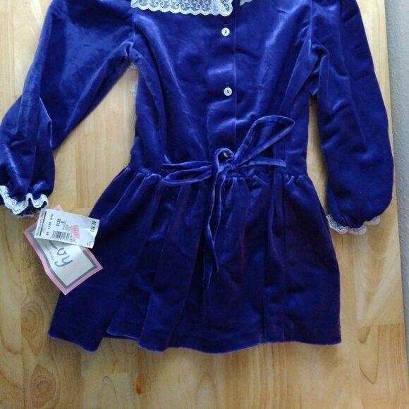 NWT Deadstock Vintage Evy Velveteen Victorian Dress - Picture 3 of 6